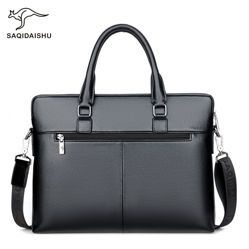 Luxury Bags For Men Brands - Erkek Deri omuzdan askili çanta Iş
