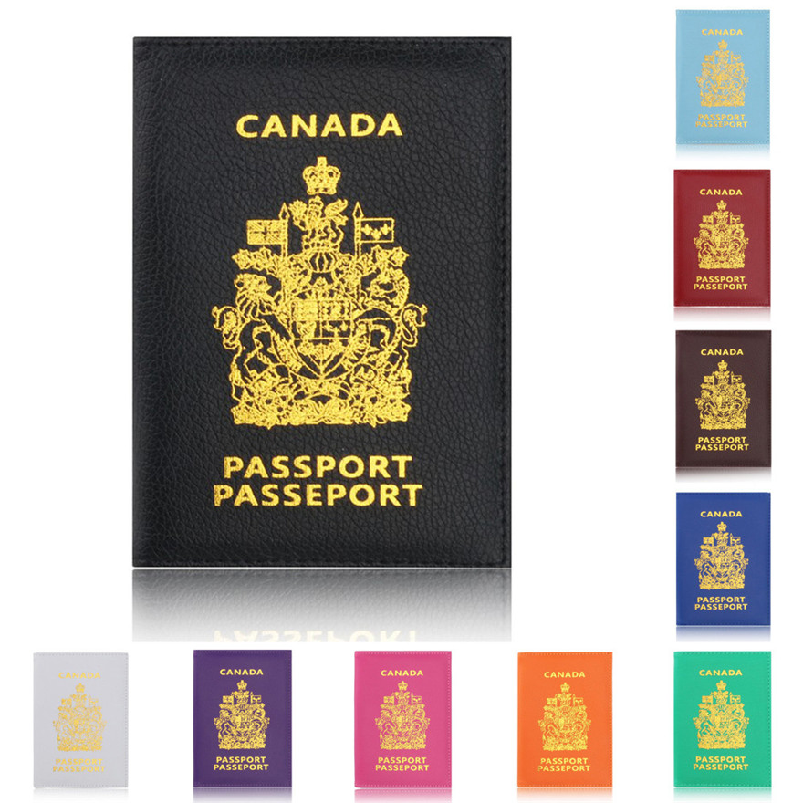 Luxury Bags Canada - Kanada pasaportu koruyucu cüzdan kartvizit yumuşak
