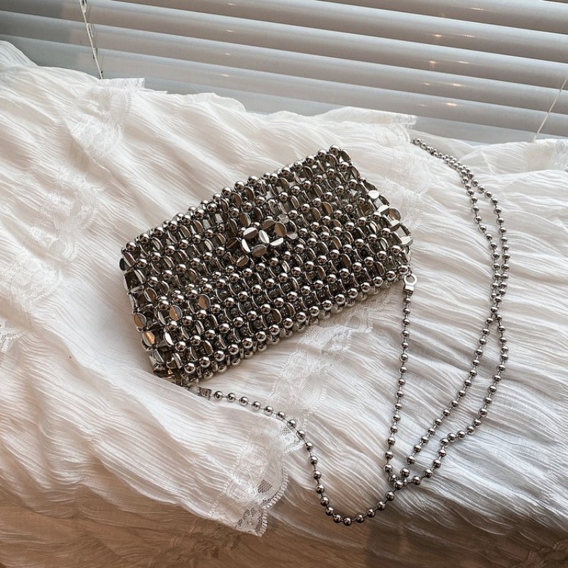Luxury Bags Sale - PU Lüks Hissi Tek Renk Abiye