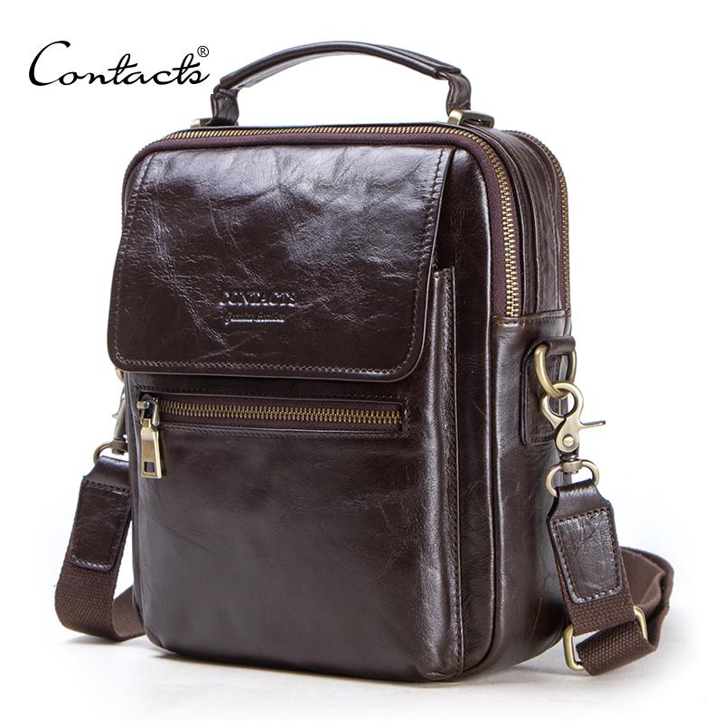 Luxury Bags For Men Brands - CONTACT'S yeni hakiki deri askılı çanta