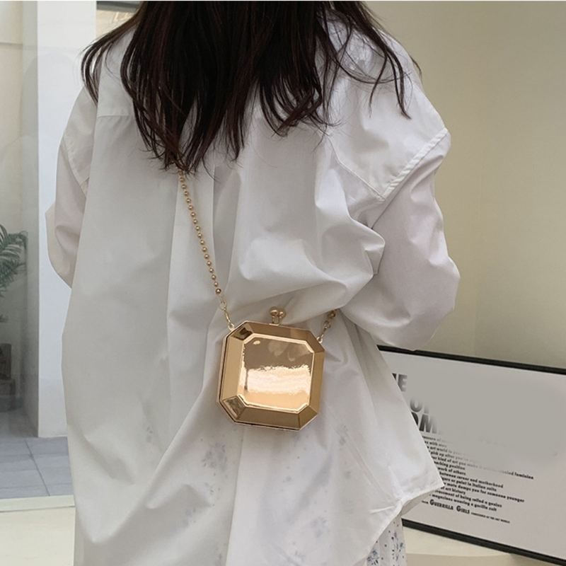 Mini lüks altın parti akşam de - Luxury Bags Shopping incelemesi ve fiyatı