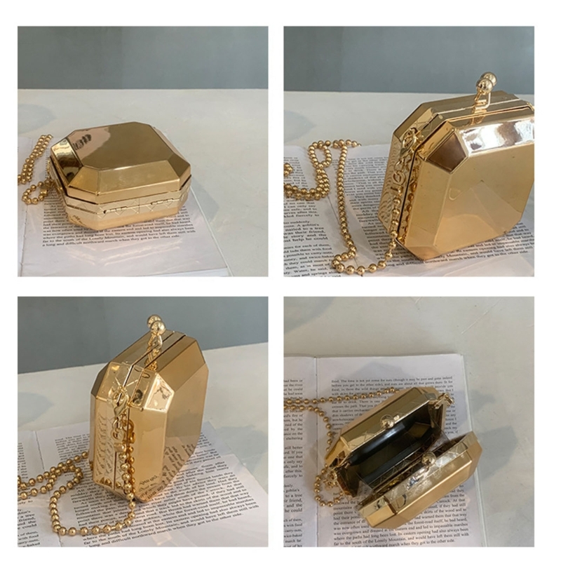 Mini lüks altın parti akşam de - Luxury Bags Shopping incelemesi ve fiyatı