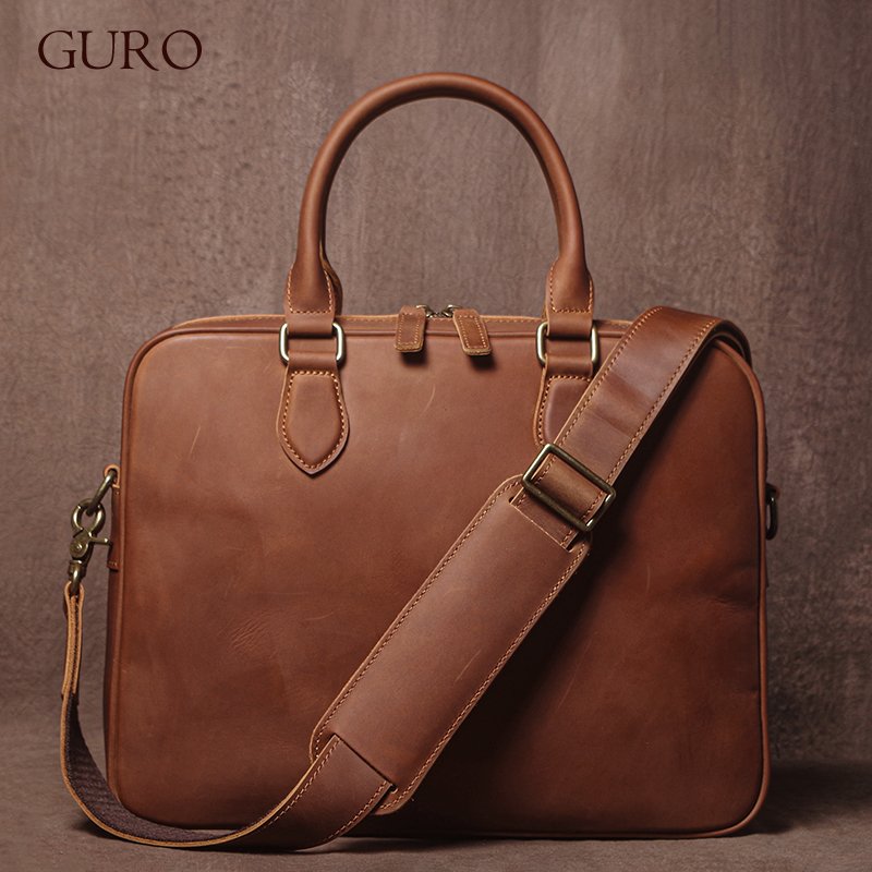 GURO Erkekler Çılgın At Inek D - Luxury Bags Vintage incelemesi ve fiyatı